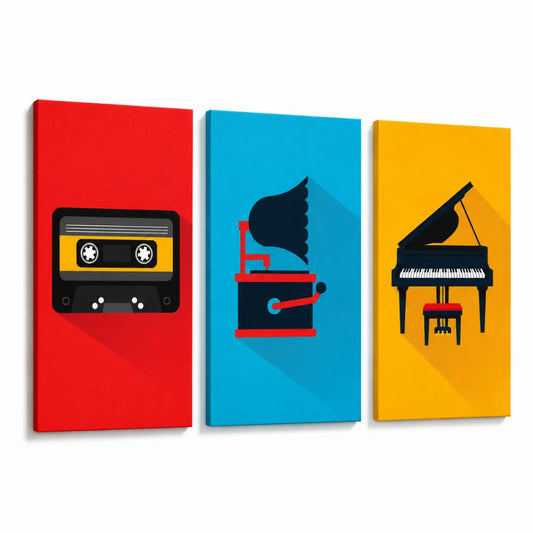 Noise Absorber Acoustic Art Wall Panels for for Music Studio, 48”x32”