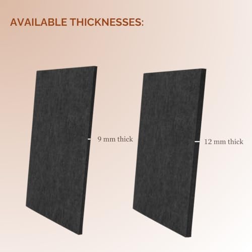 Timber Acoustics® Mute Board – Acoustic Sound Absorption Panels | 1 x 3 ft | Set of 4