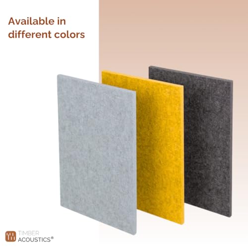 Timber Acoustics® Mute Board – Acoustic Sound Absorption Panels | 1 x 3 ft | Set of 4