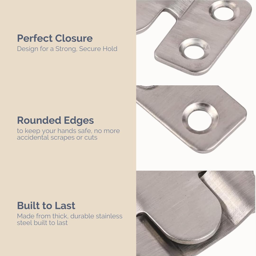 Stainless Steel Wall Mounting Brackets for Acoustic Panel, Photo Frames, Mirrors, Furniture, Headboards