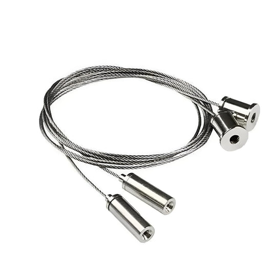 Wire Rope Suspension Kit for Hanging Lights, Billboards, Panels | Adjustable 1 Meter Wire Hanging Cable System
