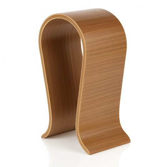 Wooden Universal Headphone Stand, Stylish Organizer for Office Studio Home and Gaming, Luxury Display Stand for Over Ear and On Ear Headphones