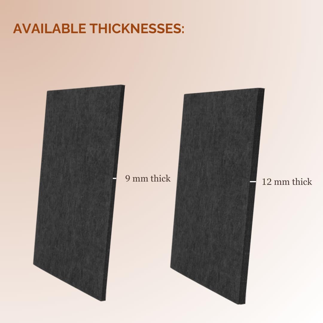 Timber Acoustics® Mute Board – Acoustic Sound Absorption Panels | 1 x 3 ft | Set of 4