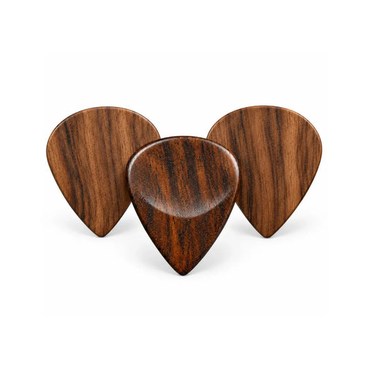 Teak Wood Guitar Picks | Handcrafted Wooden Plectrums for Acoustic, Electric & Bass Guitars For Beginners & Professionals