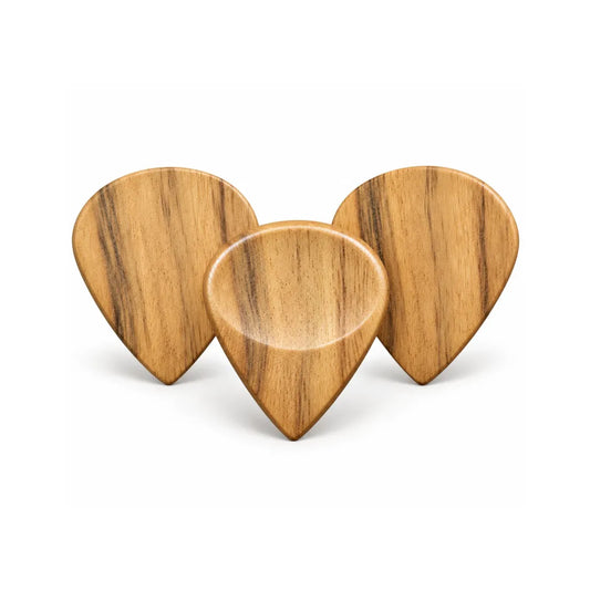 Teak Wood Guitar Picks | Handcrafted Wooden Plectrums for Acoustic, Electric & Bass Guitars For Beginners & Professionals