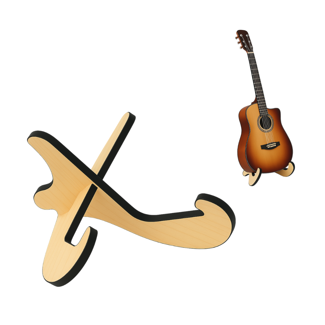 Wooden Floor Guitar Stand for Guitars