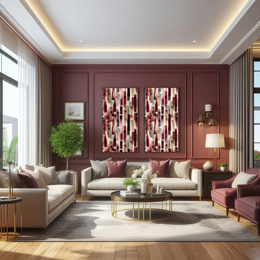 Timber Acoustics Abstract Printed Art Panels For Wall 1