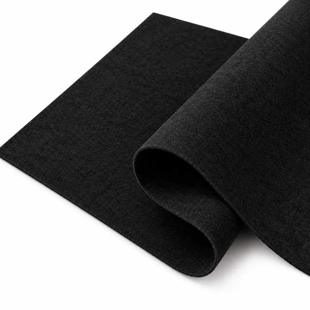 Acoustic Felt Fabric Material for Acoustic Curtains & Blinds, 1 Meter (Black )