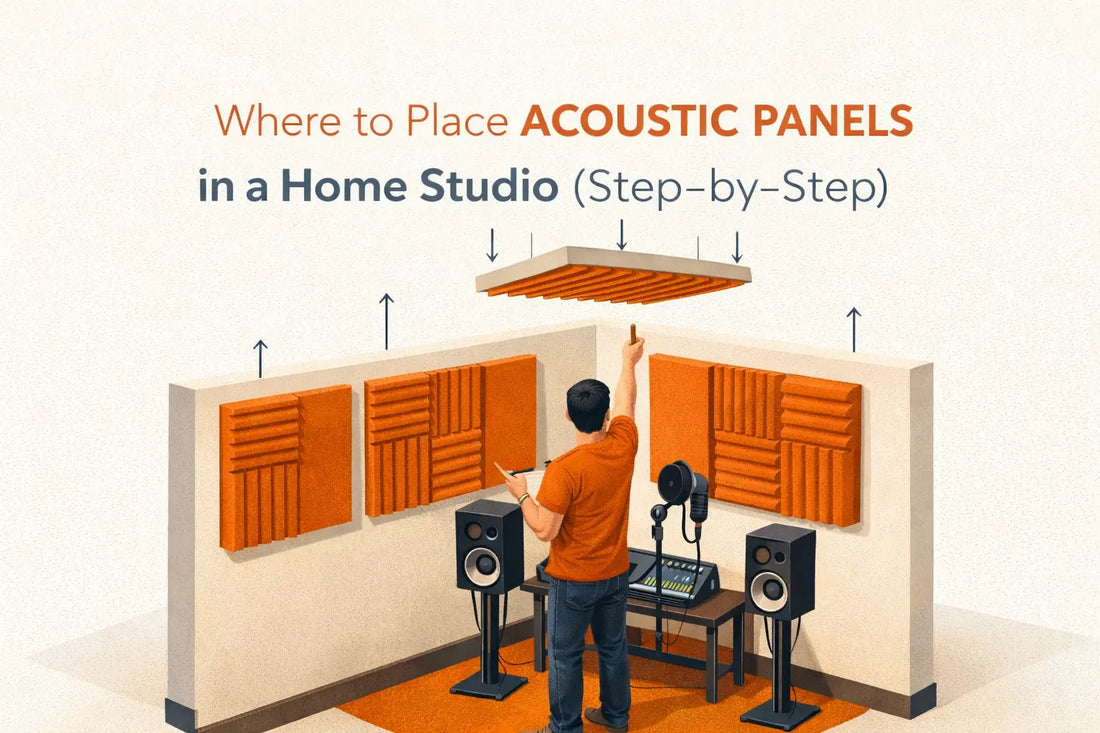 Where to Place Acoustic Panels in a Home Studio (Step-by-Step)