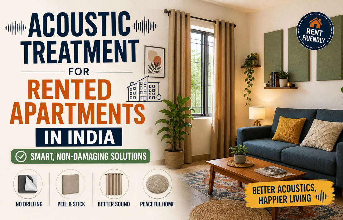 Acoustic Treatment for Rented Apartments in India: Smart, Non-Damaging Solutions