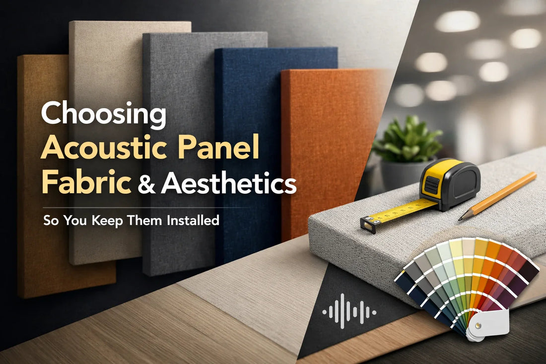 Choosing Acoustic Panel Fabric & Aesthetics (So You Keep Them Installed)