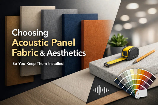 Choosing Acoustic Panel Fabric & Aesthetics (So You Keep Them Installed)