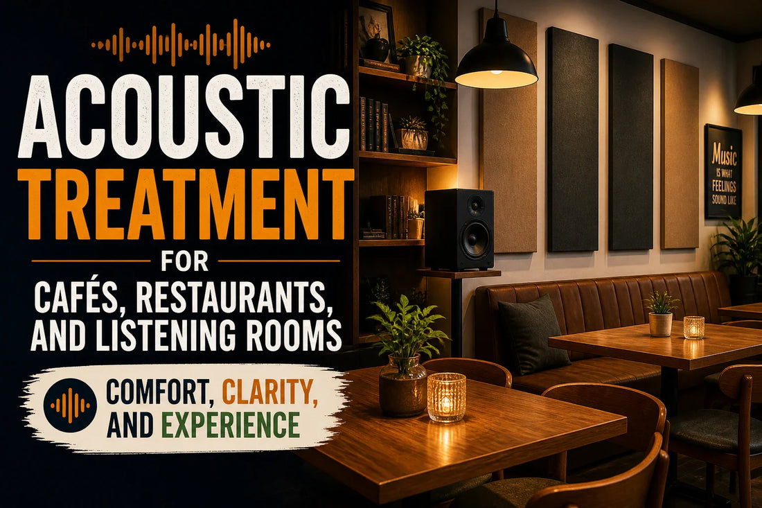 Acoustic Treatment for Cafés, Restaurants, and Listening Rooms: Comfort, Clarity, and Experience