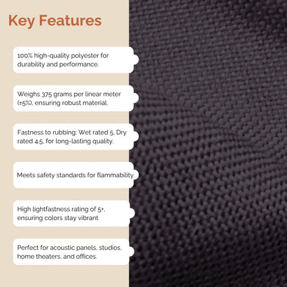 Acoustical Fabric Jute Fabric for DIY Acoustic Panels (1 Meter)