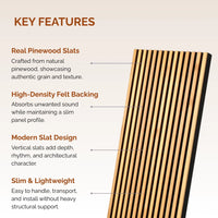 Timber Acoustics Pinewood TimberSlat™ Panels