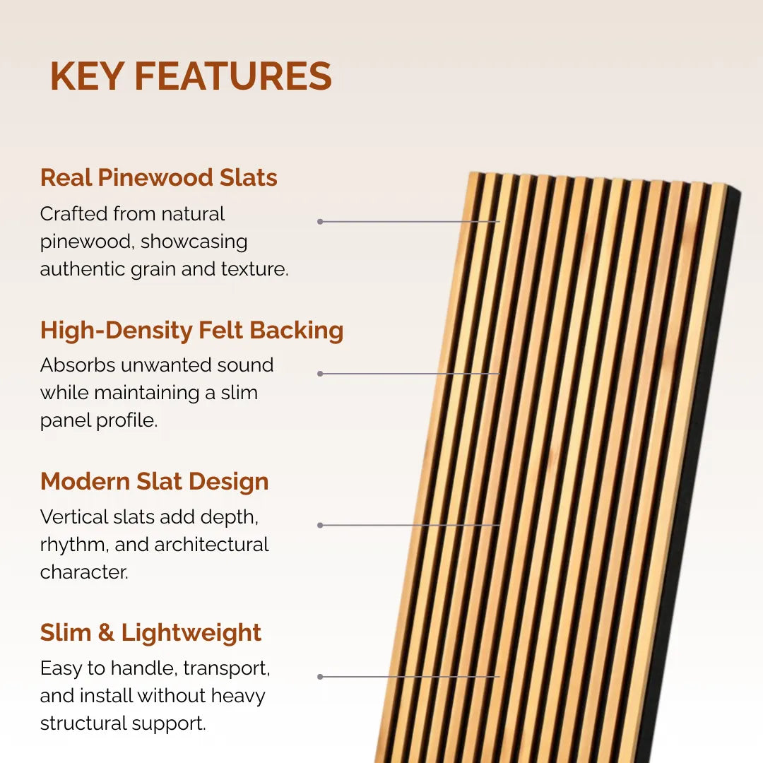 Timber Acoustics Pinewood TimberSlat™ Panels