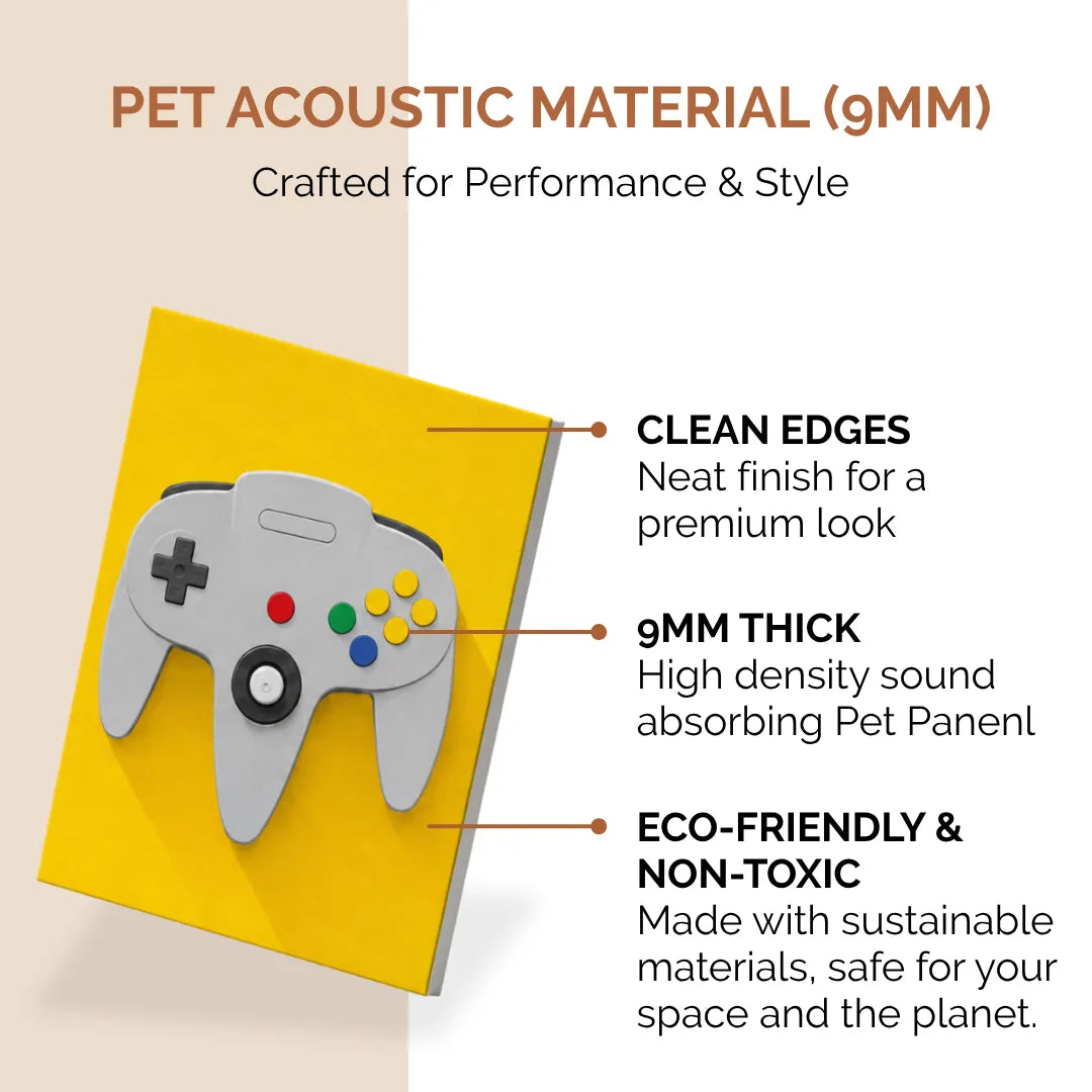 Noise Absorber Acoustic Art Wall Panels for Gaming Room, 48”x32”