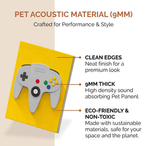 Noise Absorber Acoustic Art Wall Panels for Gaming Room, 48”x32”