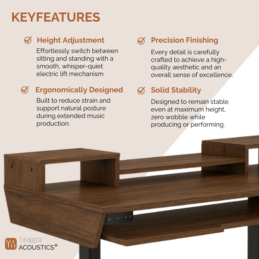 StudioPad Riser, Height Adjustable Music Production Desk