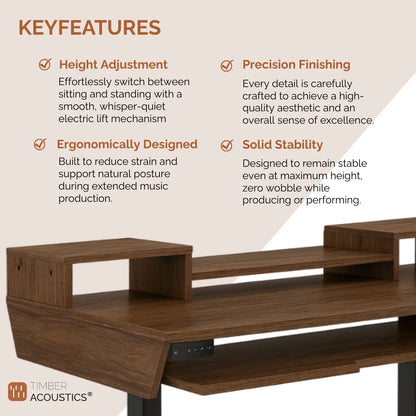 StudioPad Riser, Height Adjustable Music Production Desk