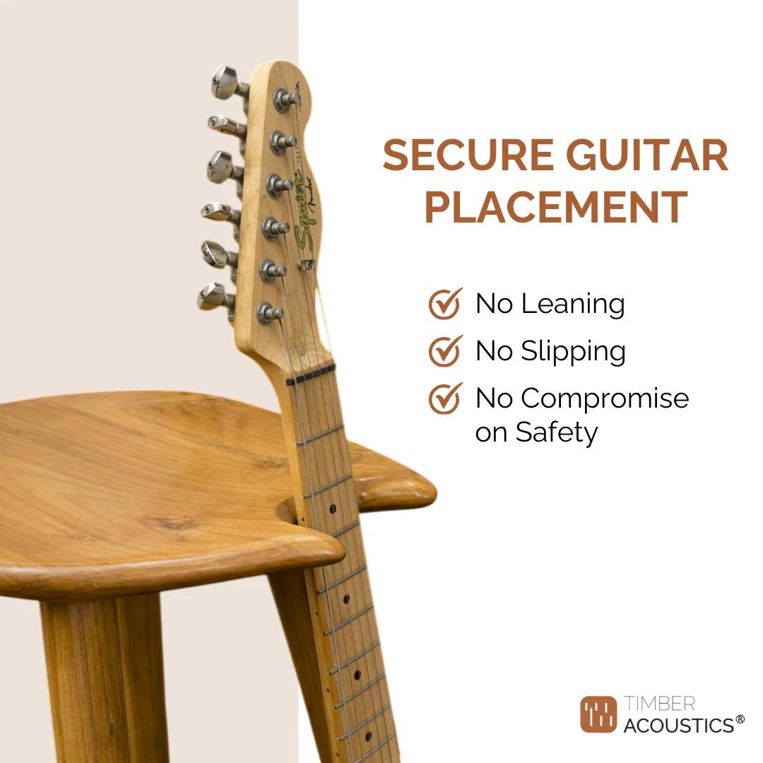 Guitar Chair with Footrest for Studio & On-Stage Performance
