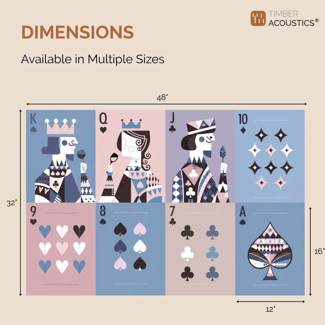 Noise Absorber Acoustic Art Wall Panels for Gaming Room, 48”x32”