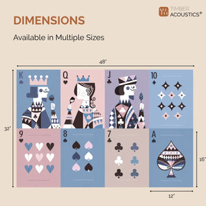 Noise Absorber Acoustic Art Wall Panels for Gaming Room, 48”x32”