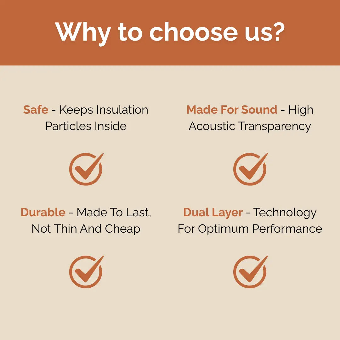 Acoustical Fabric Jute Fabric for DIY Acoustic Panels (1 Meter)