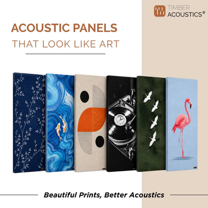 Printed Acoustic Wall Panels Set of 3