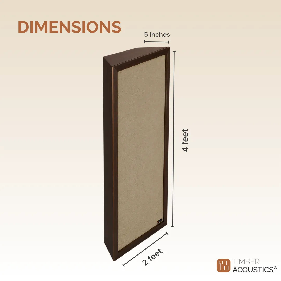 Wooden Frame Corner Bass Traps 2' x 4' x 5" [Set of 2]
