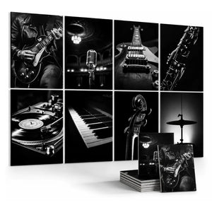 Noise Absorber Acoustic Art Wall Panels for  for Music Studio, 48”x32”
