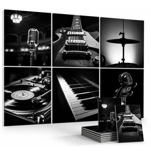Noise Absorber Acoustic Art Wall Panels for  for Music Studio, 48”x32”