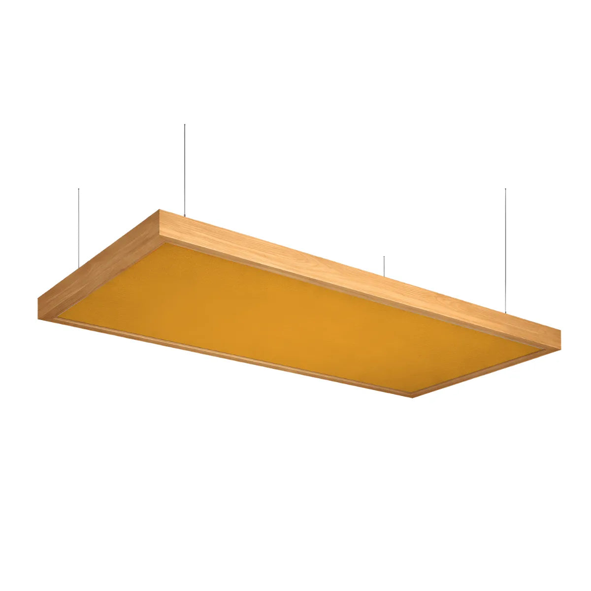 Wooden Frame Ceiling Absorption Panels [Set of 2]