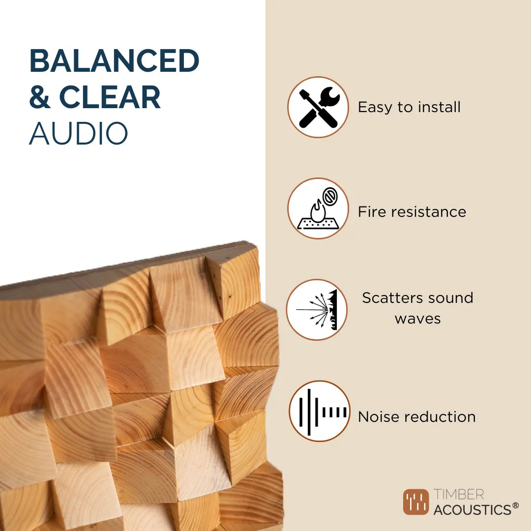 Timber Acoustics BlockFuser Diffuser