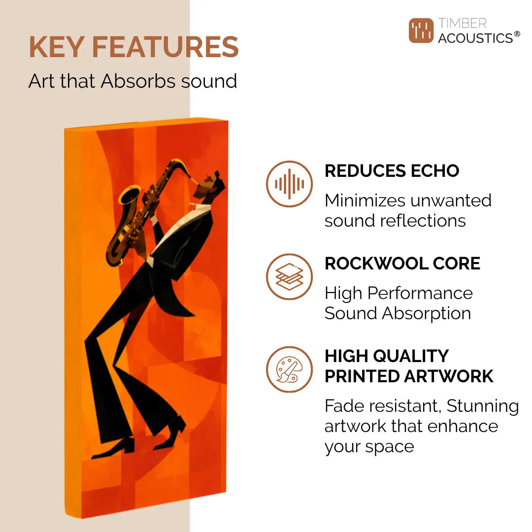Printed Acoustic Wall Panels Set of 3