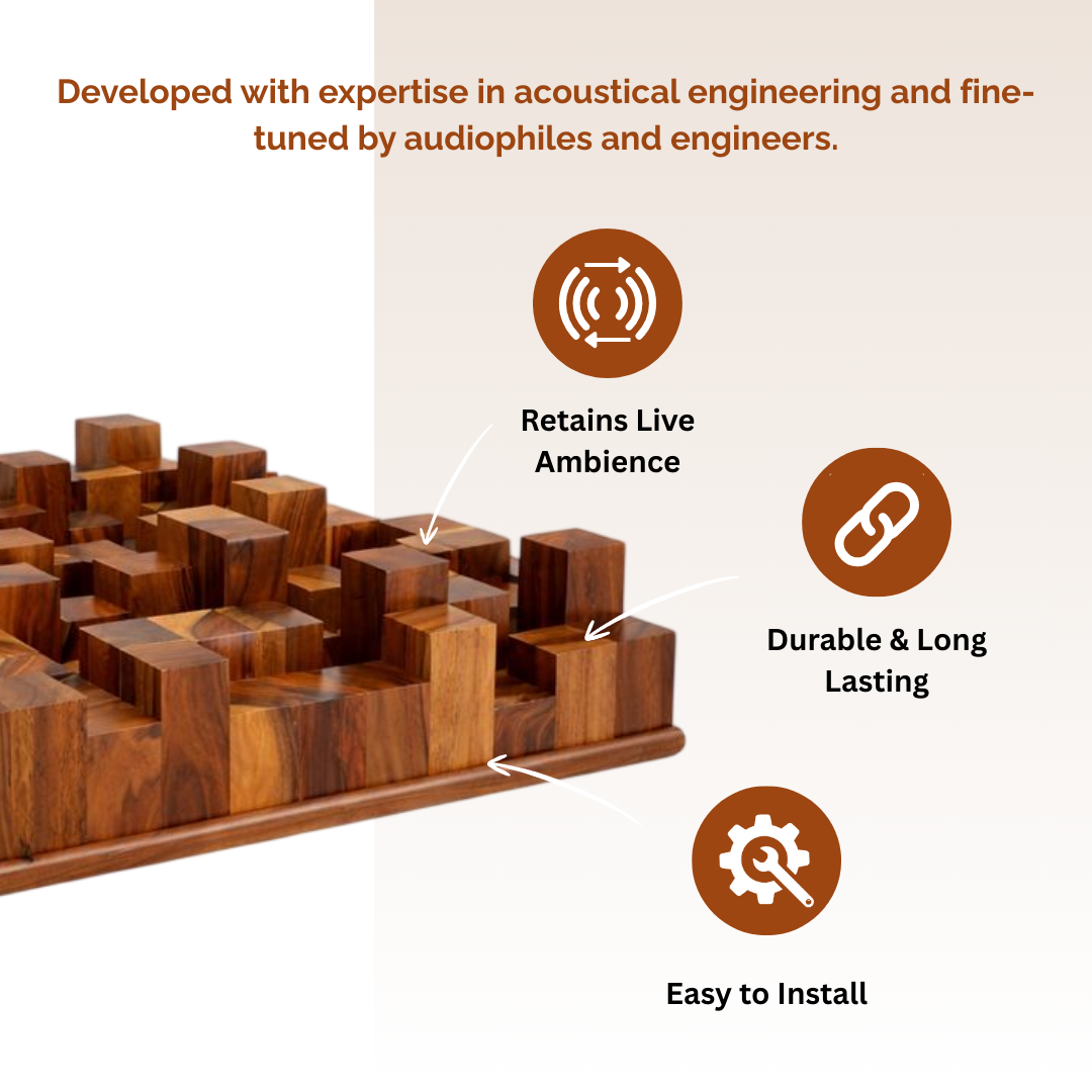 Timber Acoustics Skyline Sound Diffuser