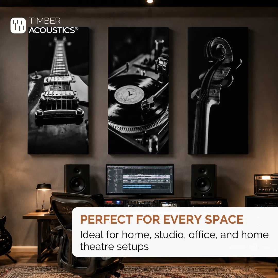 Printed Acoustic Wall Panels Set of 3