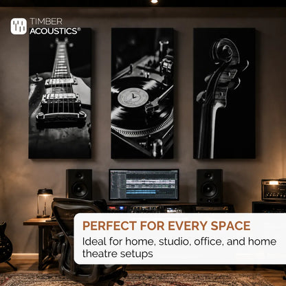Printed Acoustic Wall Panels Set of 3