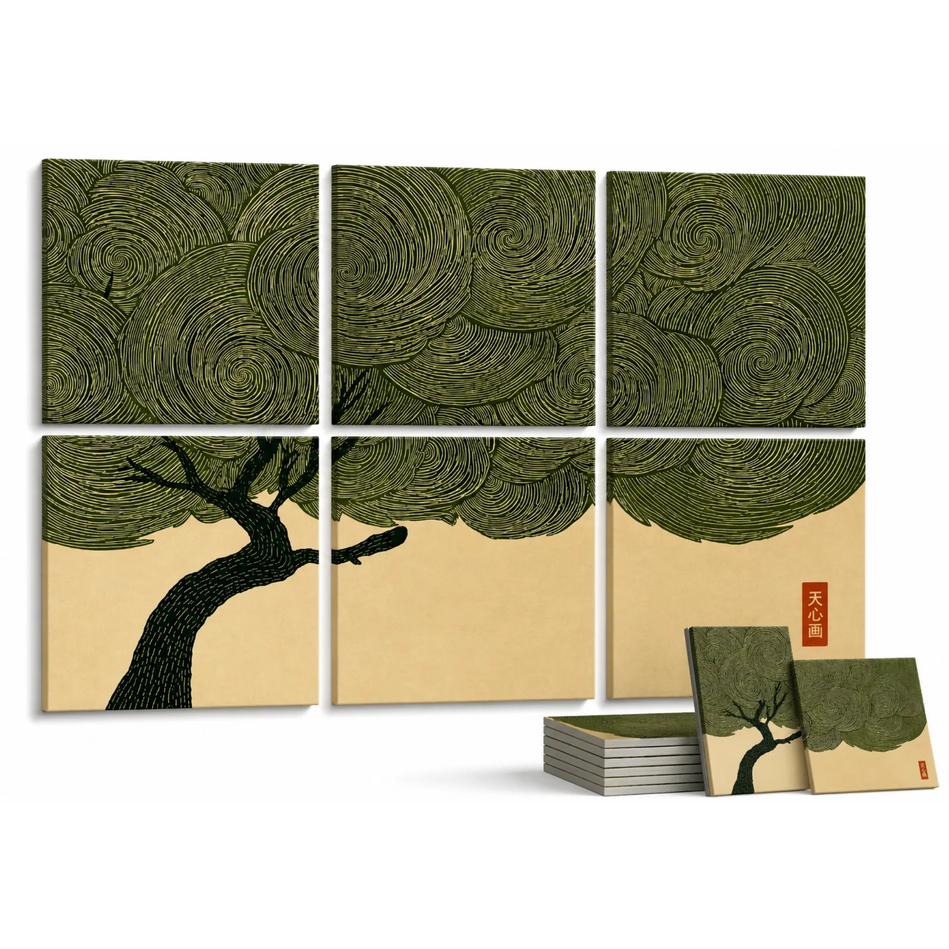 Noise Absorber Acoustic Art Wall Panels for Home, 48”x32”