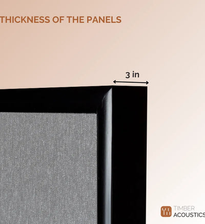 Wooden Frame Soundproofing Acoustic Panels [SET OF 3]
