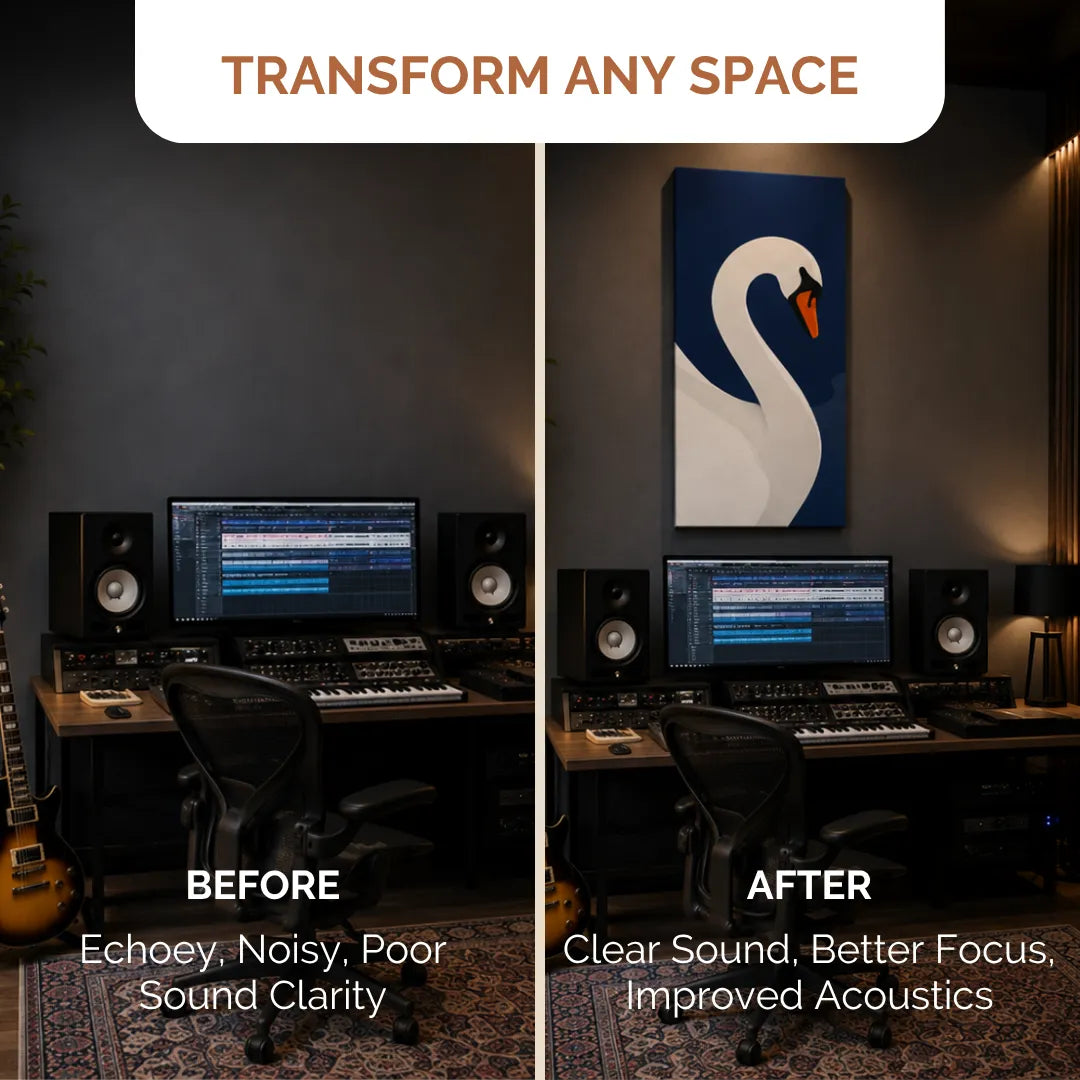 Printed Acoustic Wall Panels Set of 3