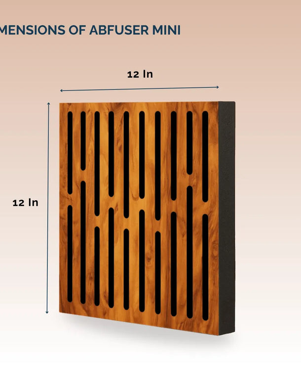 Abfuser Mini Acoustic Panels (1ft x 1ft x 2in), Set of 4