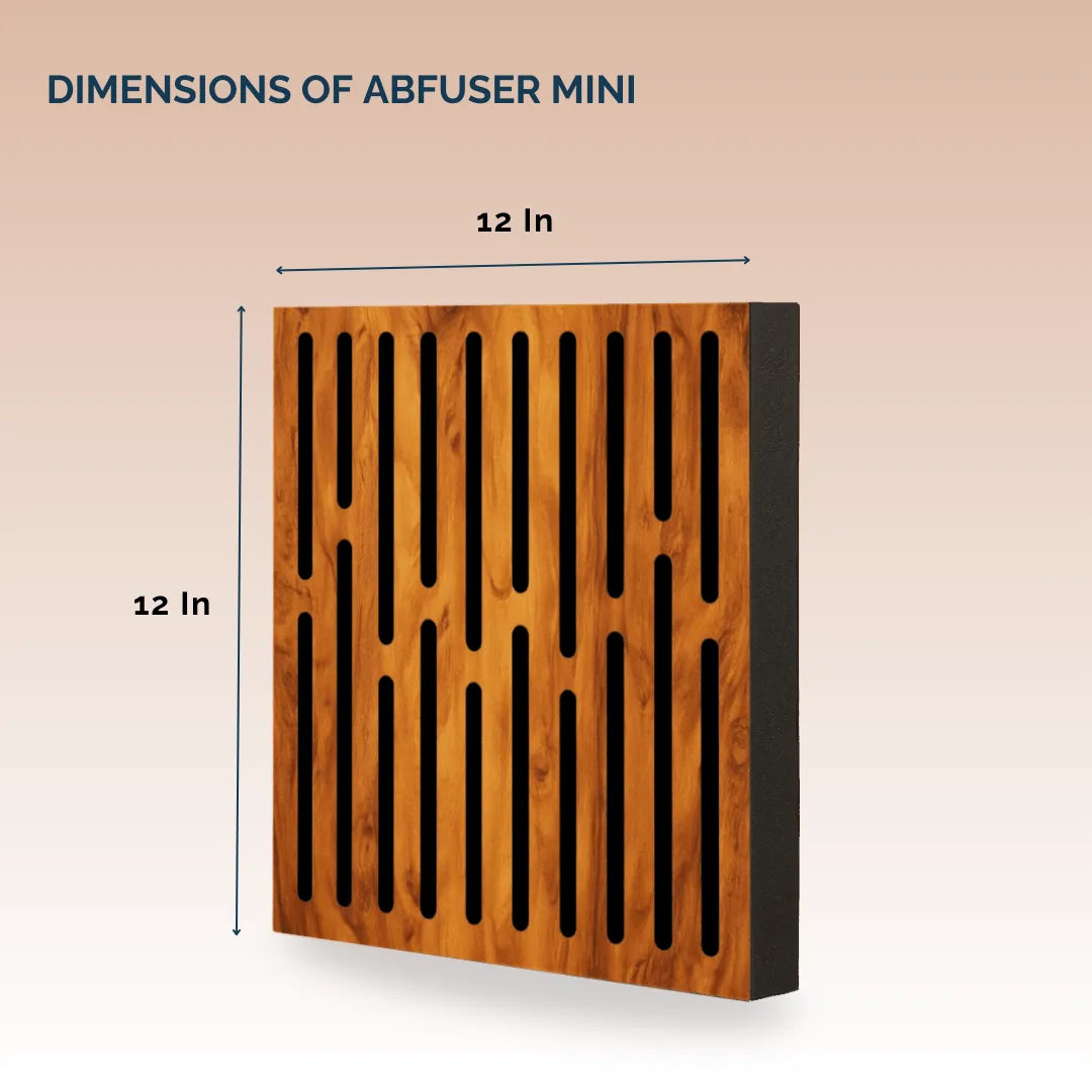 Abfuser Mini Acoustic Panels (1ft x 1ft x 2in), Set of 4