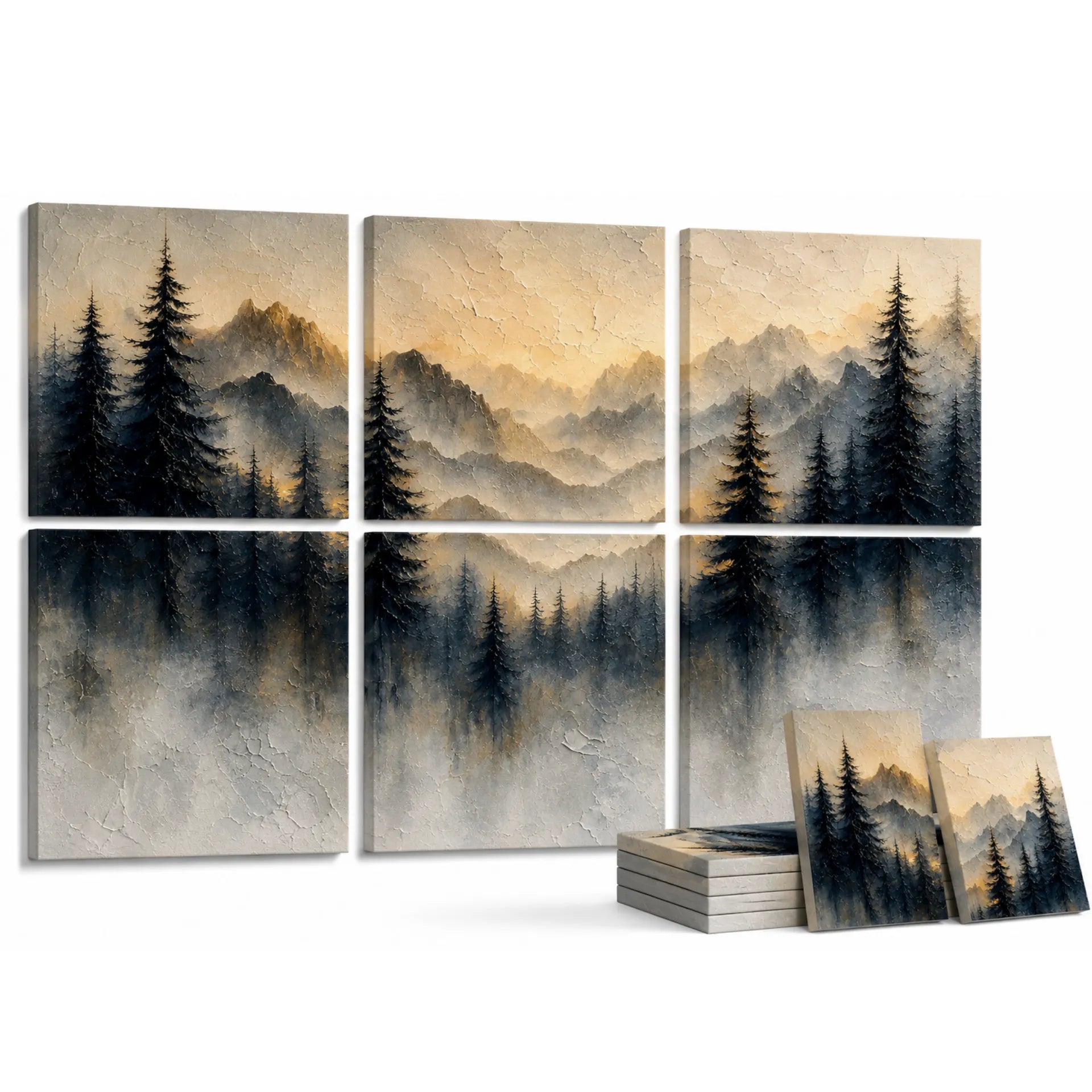 Noise Absorber Acoustic Art Wall Panels for Home, 48”x32”