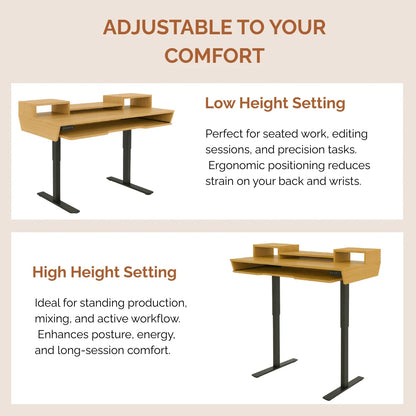 StudioPad Riser, Height Adjustable Music Production Desk