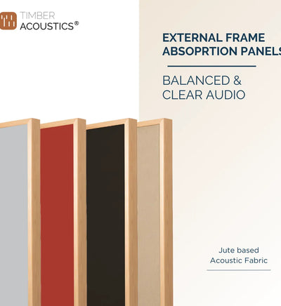 Wooden Frame Soundproofing Acoustic Panels [SET OF 3]