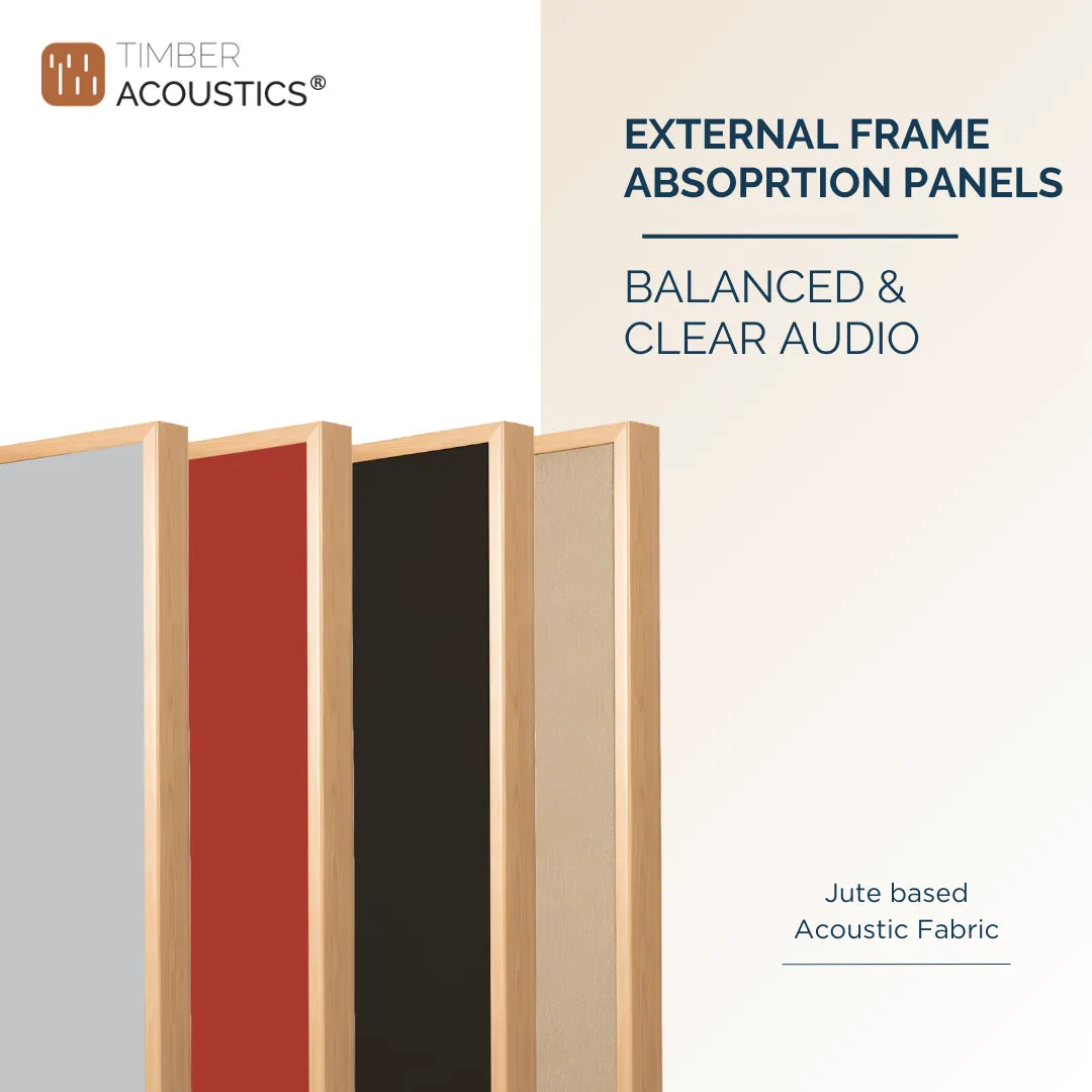 Wooden Frame Soundproofing Acoustic Panels [SET OF 3]