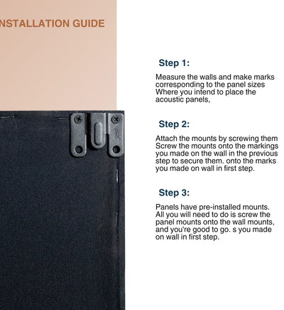 Wooden Frame Soundproofing Acoustic Panels [SET OF 3]