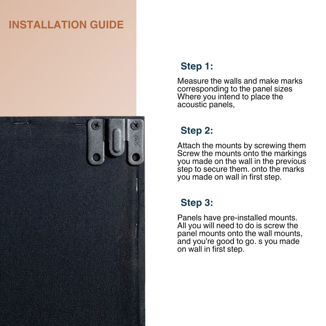 Wooden Frame Soundproofing Acoustic Panels [SET OF 3]