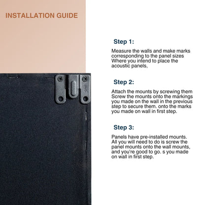 Wooden Frame Soundproofing Acoustic Panels [SET OF 3]